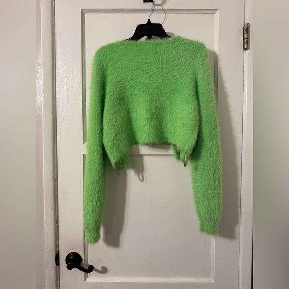 Fabletics Crop Green Cardigan NWT MEDIUM - Picture 7 of 7